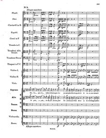 Partition , Chor: So geht, ihr Kinder Aarons, Musik zu Athalia von Racine für Chor und Orchester, Op.74