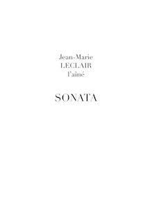 Partition complète, 12 sonates pour violon ou flûte et Continuo (Book II)