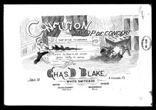 Partition complète, Confusion, Grand Galop de Concert, Blake, Charles Dupee