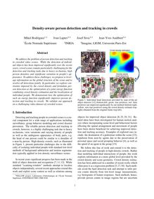 Density aware person detection and tracking in crowds