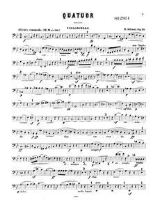 Partition violoncelle, Piano quatuor, Op.10, B flat major, Siboni, Erik
