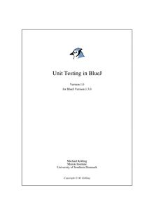 Unit Testing in BlueJ