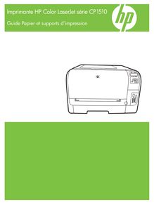 Notice Imprimantes HP  Color LaserJet CP1518ni