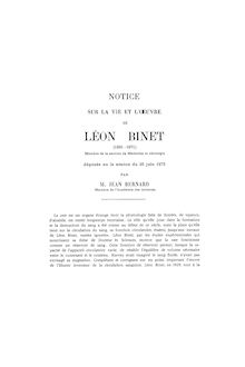 Léon BINET octobre juillet par Jean Bernard