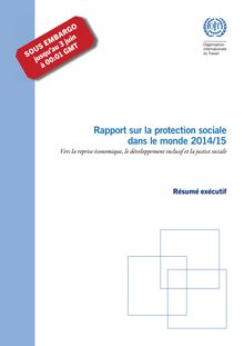 Rapport sur la protection sociale dans le monde 2014-2015