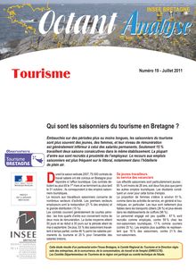 Qui sont les saisonniers du tourisme en Bretagne ? (Octant Analyse n° 19)