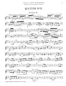 Partition violon 2, corde quatuor No.8, {{{Alternative Title}}}