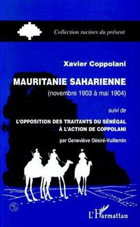 MAURITANIE SAHARIENNE (NOVEMBRE 1903 A MAI 1904)