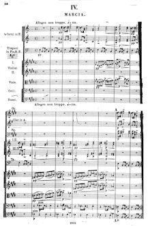 Partition I, Marcia,  No.2, Deuxième suite ; Сюита №2, E major