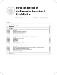 Cardiovascular prevention et rehabilitation