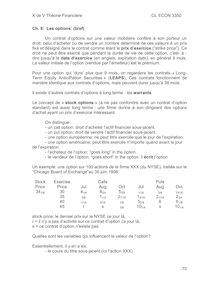 X de V Théorie Financière GL ECON 3350 70 Ch. 9: Les options ...