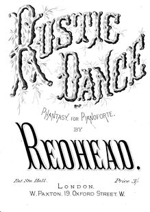 Partition complète, Rustic danse - Phantasy pour Pianoforte, Redhead, Edward
