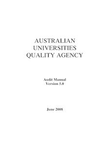 Audit Manual Version 5.0