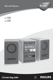 Notice Système Audio et vidéo Philips  MC-220/37B