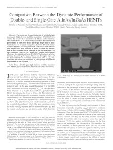 Comparison between the dynamic performance of double-and single-gate AlInAs/InGaAs HEMTs