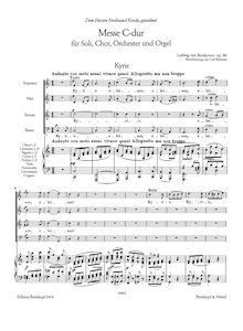 Partition complète, Mass en C, Op.86, C major, Beethoven, Ludwig van par Ludwig van Beethoven