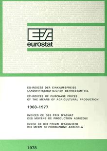 EC-indices of purchase prices of the means of agricultural production 1968-1977