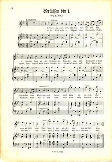 Partition complète, 3 chansons, Op.4, Koschat, Thomas