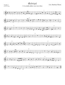 Partition viole de gambe aigue 2, Madrigali a 5 voci, Libro 2, Mosto, Giovanni Battista