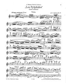 Partition de violon, Les Sylphides, Op.18, Achron, Joseph