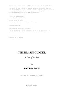 The Brassbounder - A Tale of the Sea