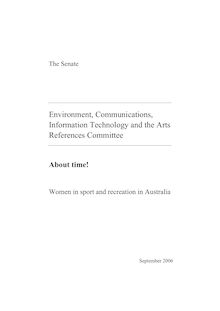 Report - Inquiry into women in sport and recreation in Australia