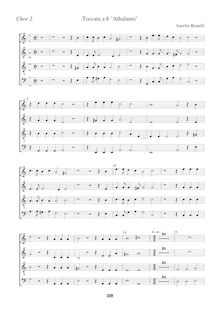 Partition chœur 2 Score, Primo libro de ricercari et canzoni, Il primo libro de ricercari et canzoni a quattro voci, con due toccate e doi dialoghi a otto