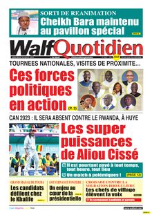 Walf Quotidien n°9425 - du 30/08/2023