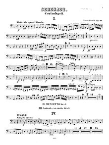 Partition contrebasson (ad lib.), Serenade pour vent Instruments