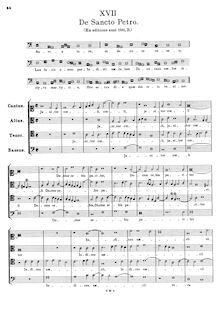 Partition complète, Aurea luce, et decore roseo, Hymnus de Sancto Petro