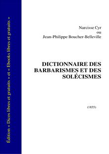 Dictionnaire des barbarismes et des solecismes 1229787983