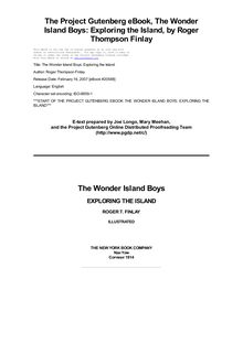 The Wonder Island Boys: Exploring the Island