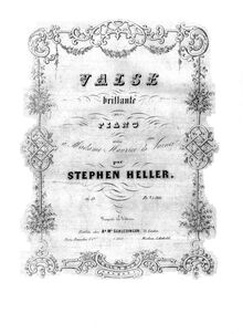 Partition complète, Valse Brillante No,4, Op.59, Heller, Stephen