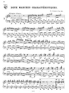 Partition complète, 2 Marches charactéristiques, C major, Schubert, Franz par Franz Schubert