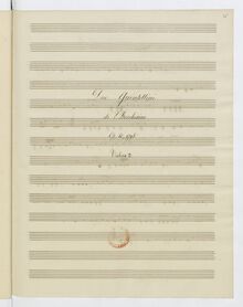 Partition violon 2, 6 corde quintettes, G.370-375 (Op.50), Boccherini, Luigi