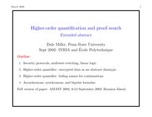 Higher order quantification and proof search