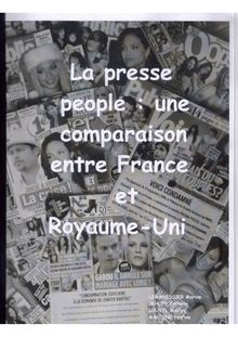 La presse people : une comparaison entre France et - La Presse People