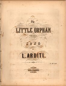 Partition complète, L orfanella, The Little Orphan, F major, Arditi, Luigi