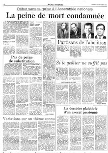 Le Figaro du 18 septembre 1981