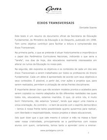 EIXOS TRANSVERSAIS