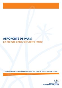 AÉROPORTS DE PARIS -  presse gb.qxd
