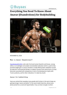 Everything You Need To Know About Anavar (Oxandrolone) for Bodybuilding