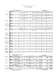 Partition I, Finale: Adagio lamentoso, Symphony No.6, Pathétique / Патетическая (Pateticheskaya)