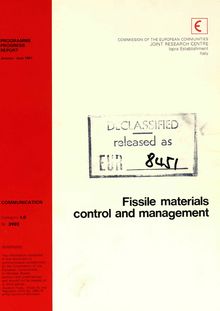 Fissile materials control