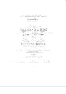 Partition complète, 6th Valse Etude, Valse Etude, A♭ major, Mayer, Charles