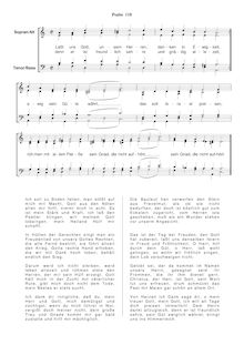 Partition Ps.118: Laßt uns Gott, unserm Herren, SWV 216, Becker Psalter, Op.5
