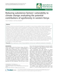Reducing subsistence farmers’ vulnerability to climate change: evaluating the potential contributions of agroforestry in western Kenya