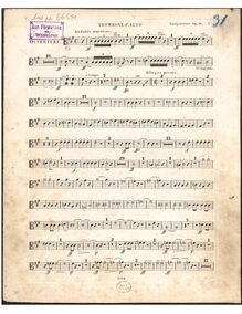 Partition Alto trombone, Overture to Goethe s Faust, Op.80, Ouverture de la Tragédie : Faust de Goethe à grand Orchestre.