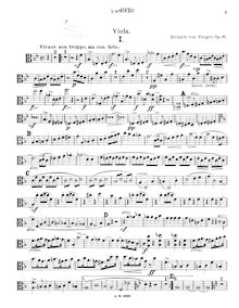 Partition viole de gambe, corde quatuor No.2, B♭ major, Perger, Richard von