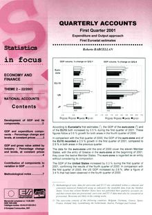 22/01 STATISTIQUES EN BREF - ECONOMIE ET FINANCES